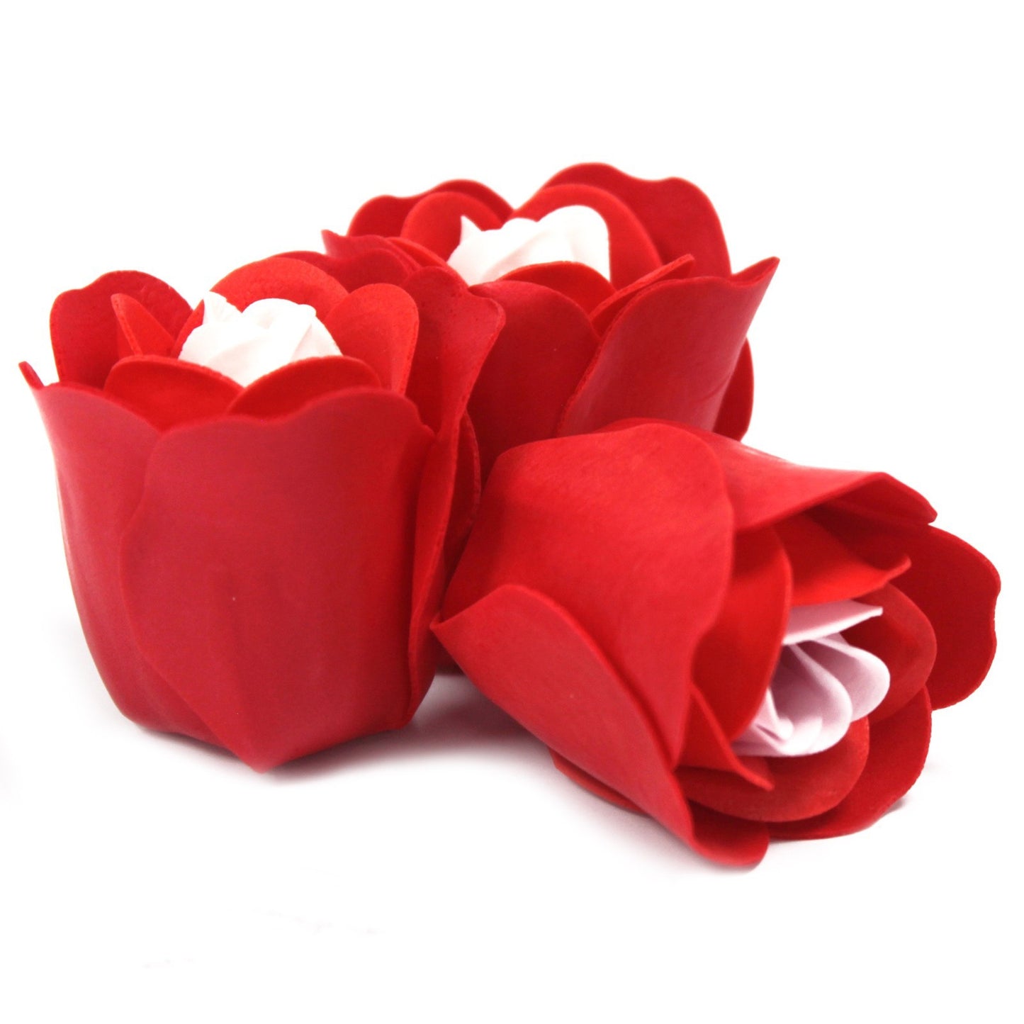 Set de 3 flores de Sabão Caixa Coração - Rosas vermelhas