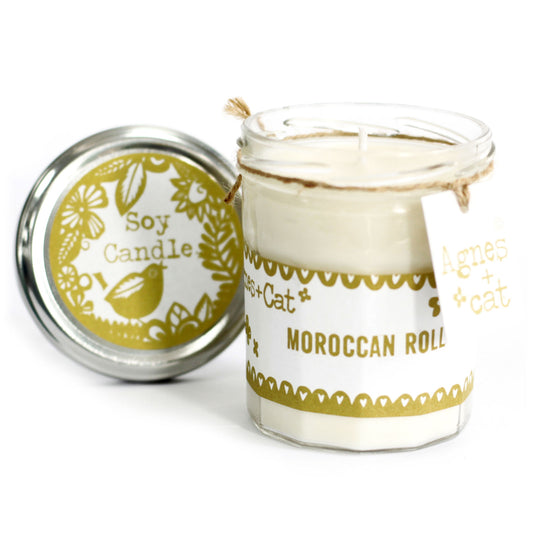 Velas em Barco de Cristal - Moroccan Roll