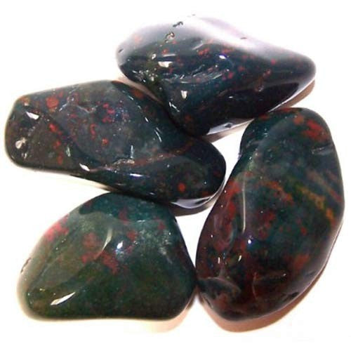 24x L Tumble Stones - Bloodstone