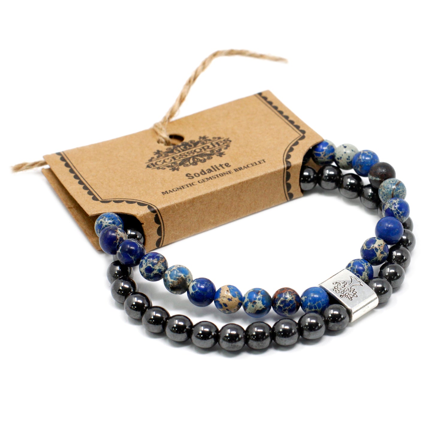 Pulseira de Pedras Preciosas Magnéticas - Sodalite