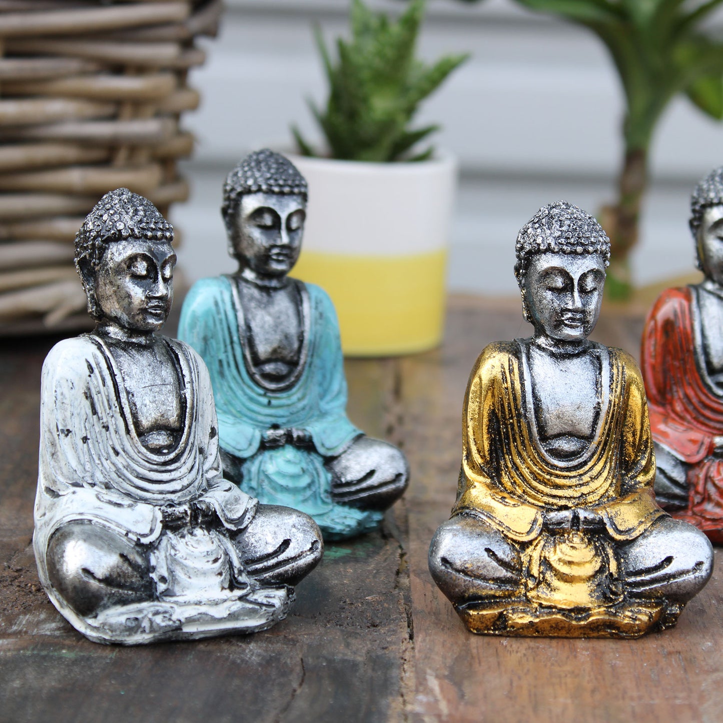 Mini Buda Prateado (Cores Sortidas)