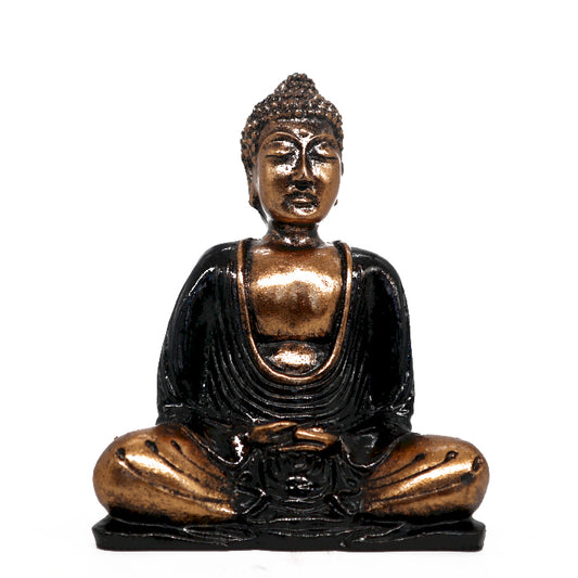 Buddha Preto e ouro - Med