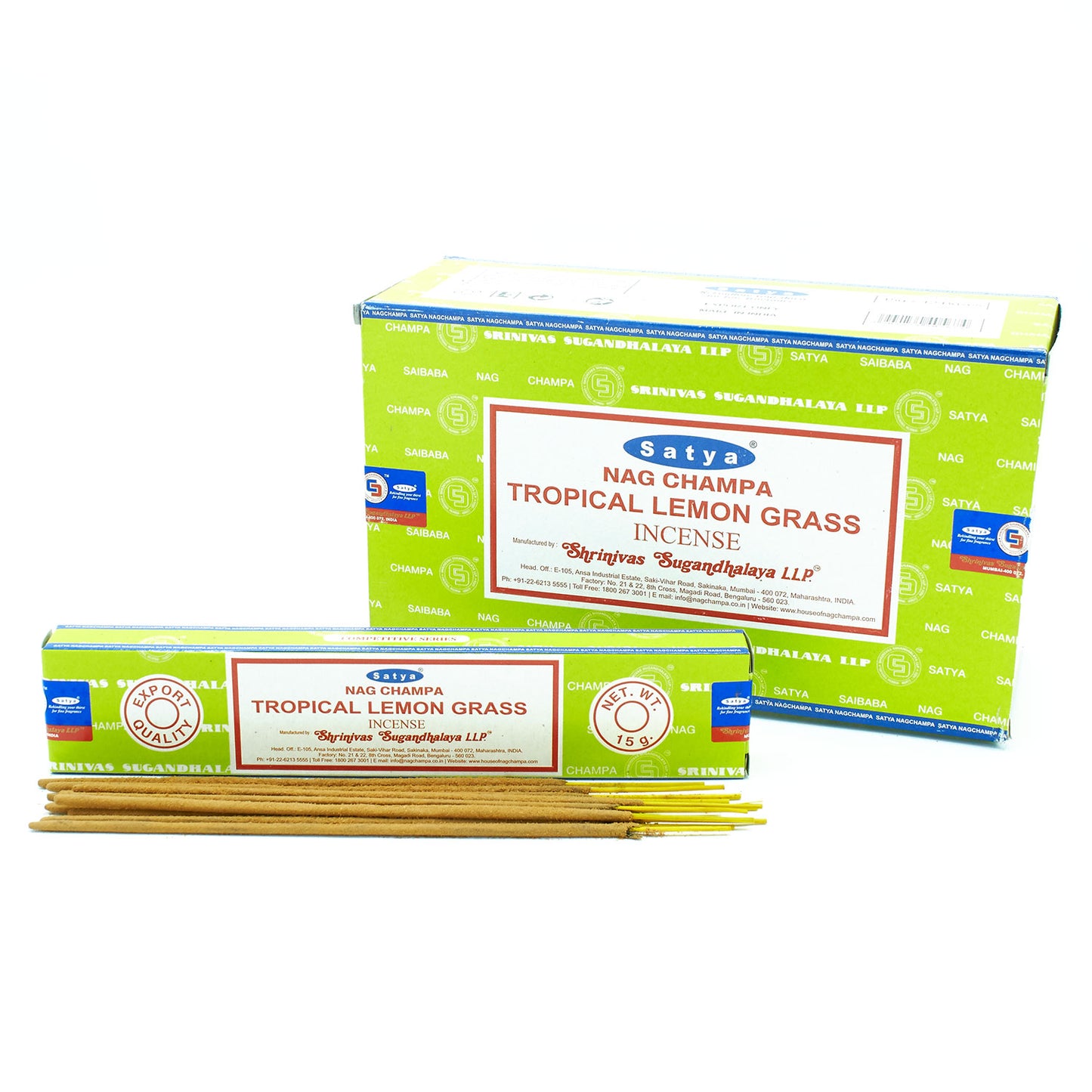 Varas de Incenso Satya 15g - Tropical Limãograss