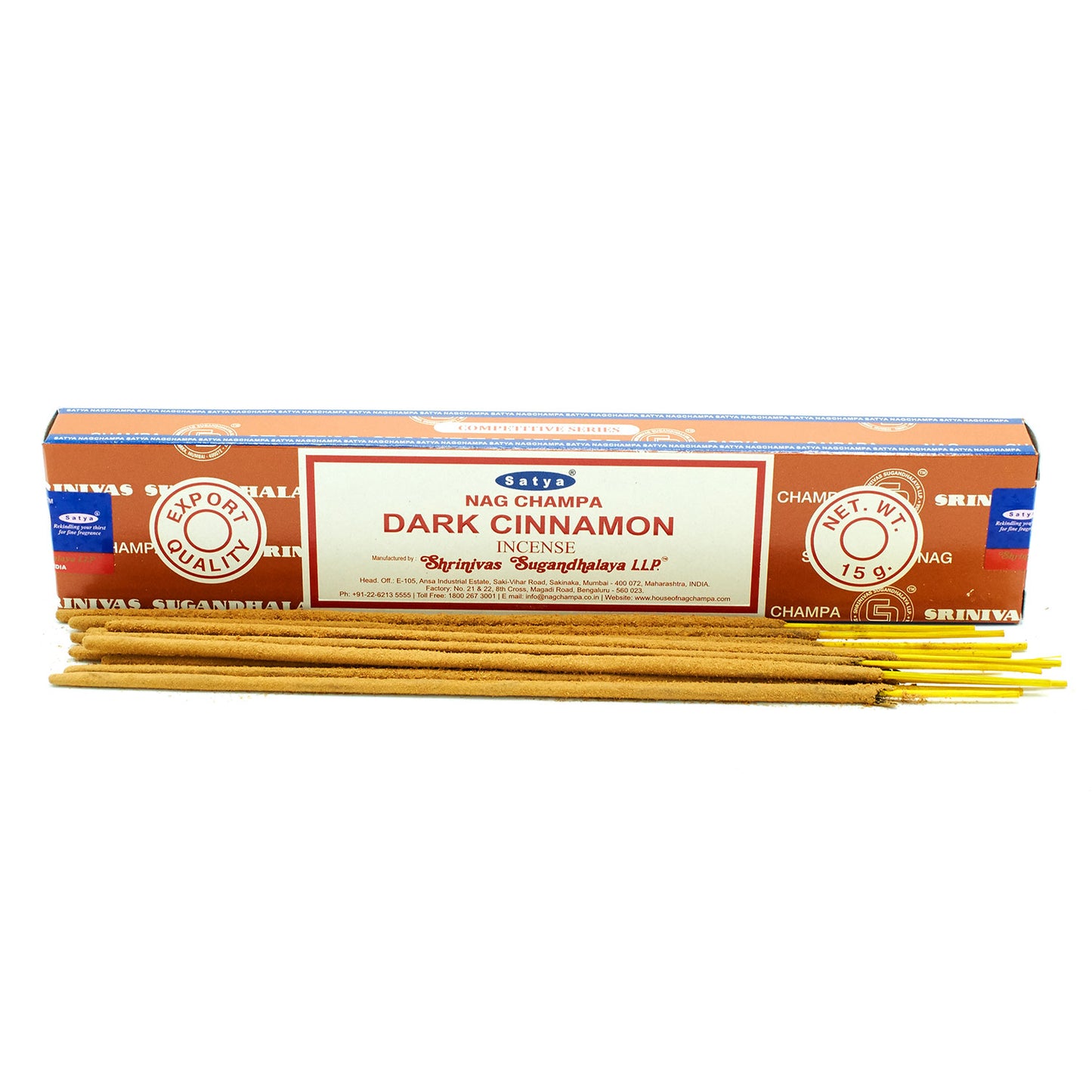 Varas de Incenso Satya 15g  - Dark Cinammon