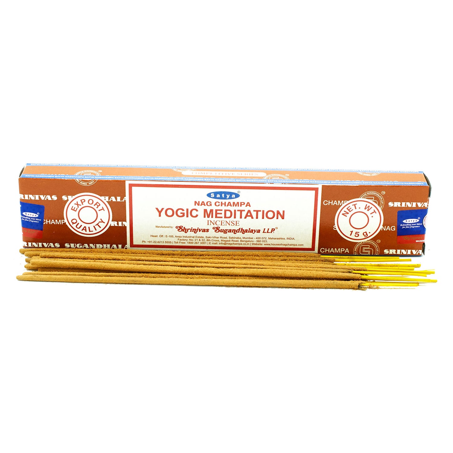 Varas de Incenso Satya 15g - Yogic Meditation