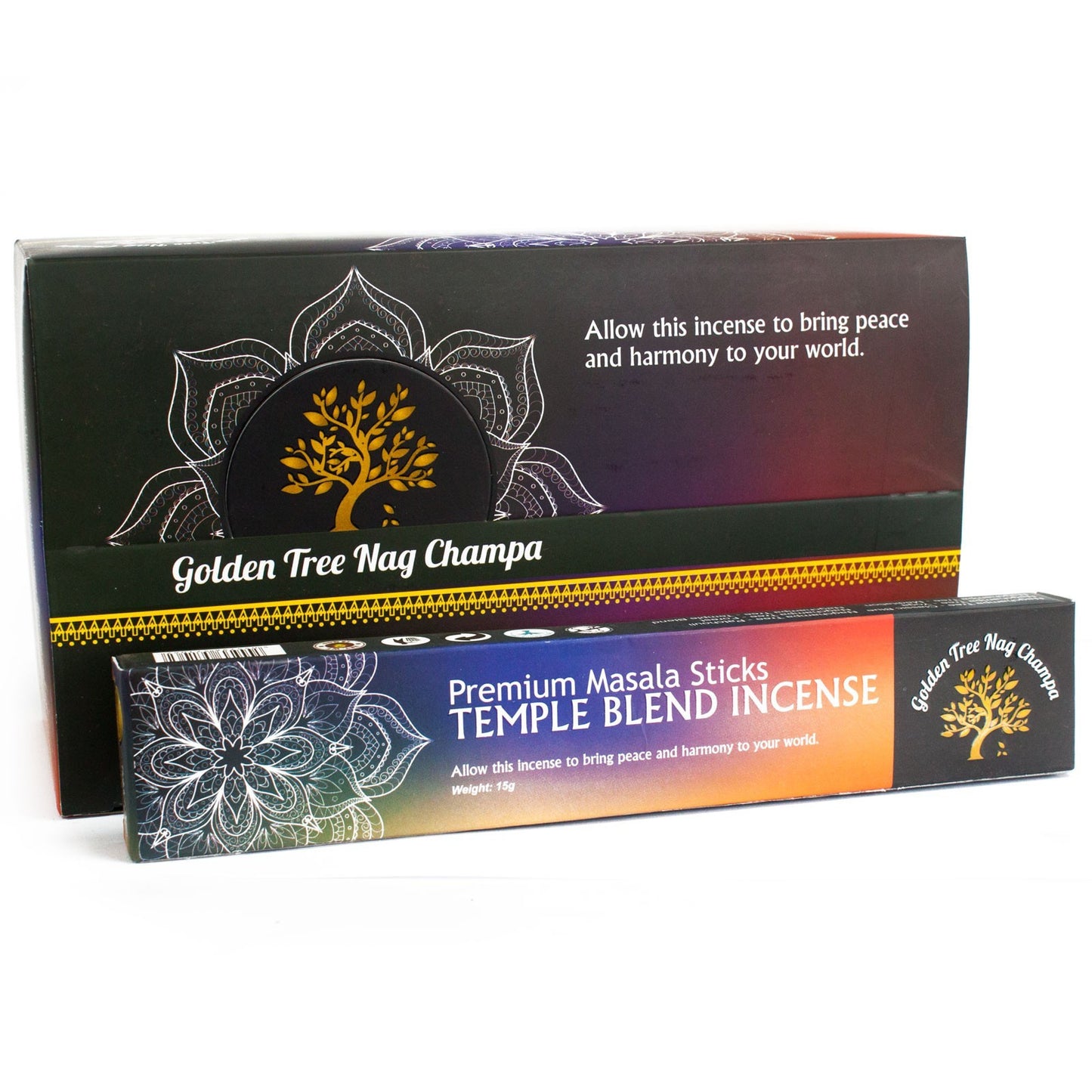 árvores de Ouro - Incenso Nag Champanhe - Temple Blend