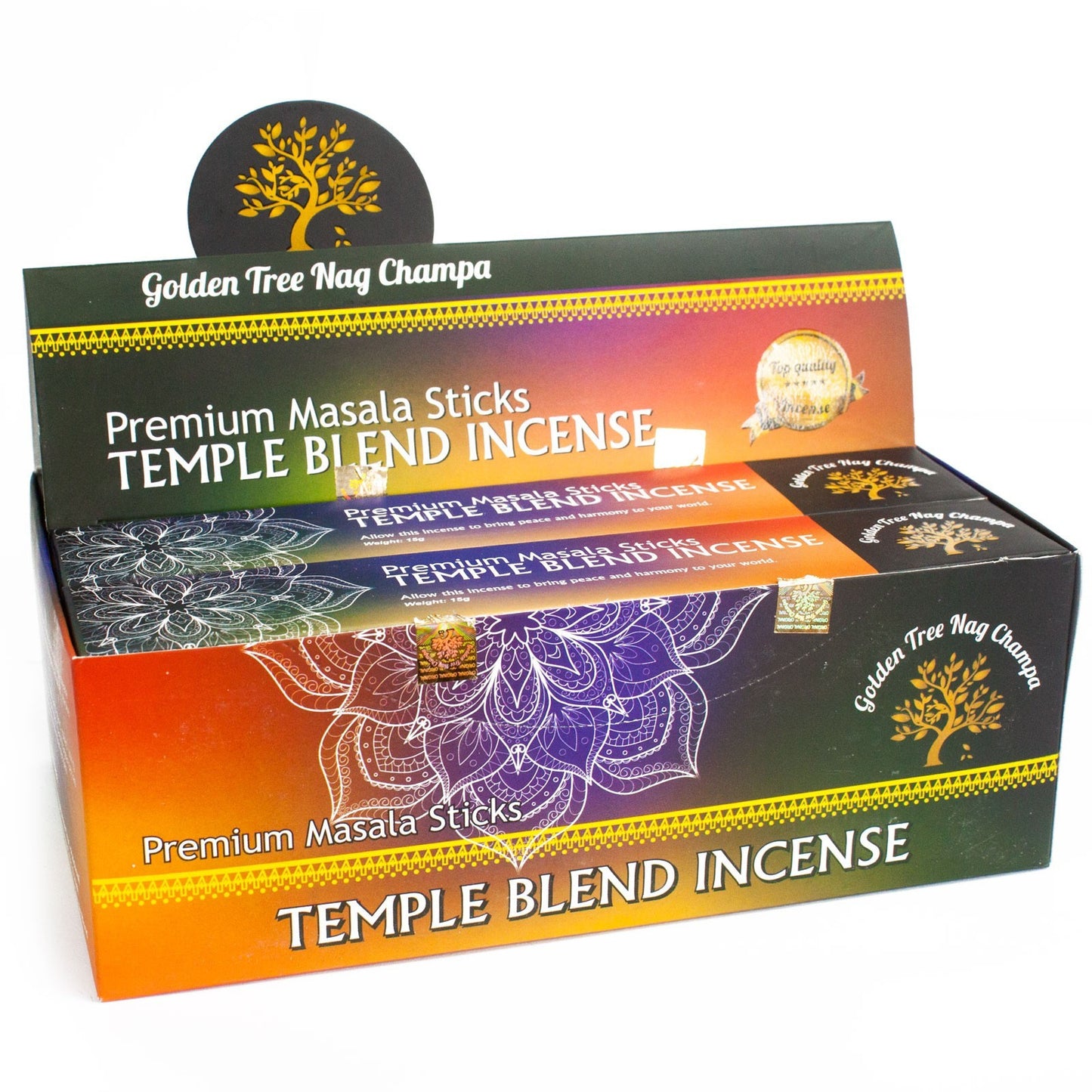 árvores de Ouro - Incenso Nag Champanhe - Temple Blend