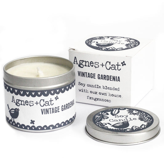 Velas em Lata - Vintage Gardenia