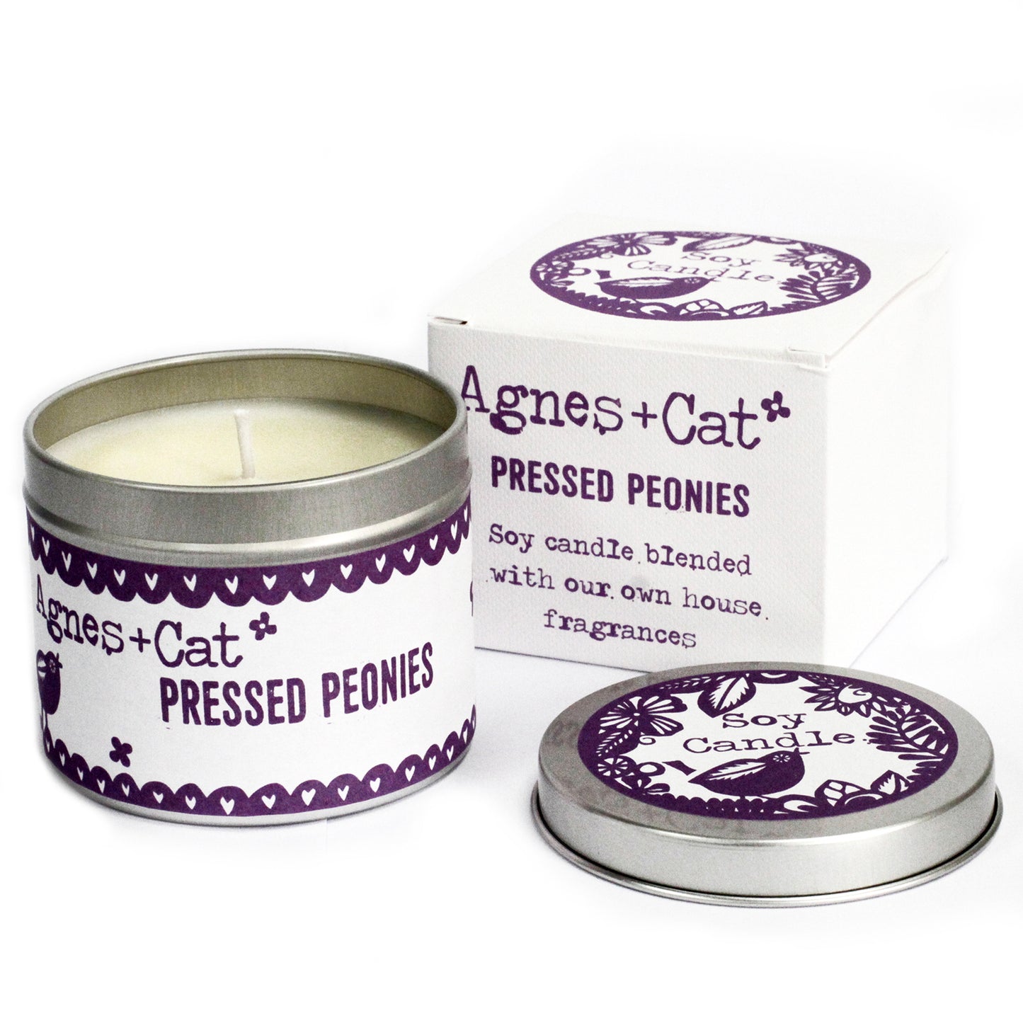 Velas em Lata - Pressed Peonie