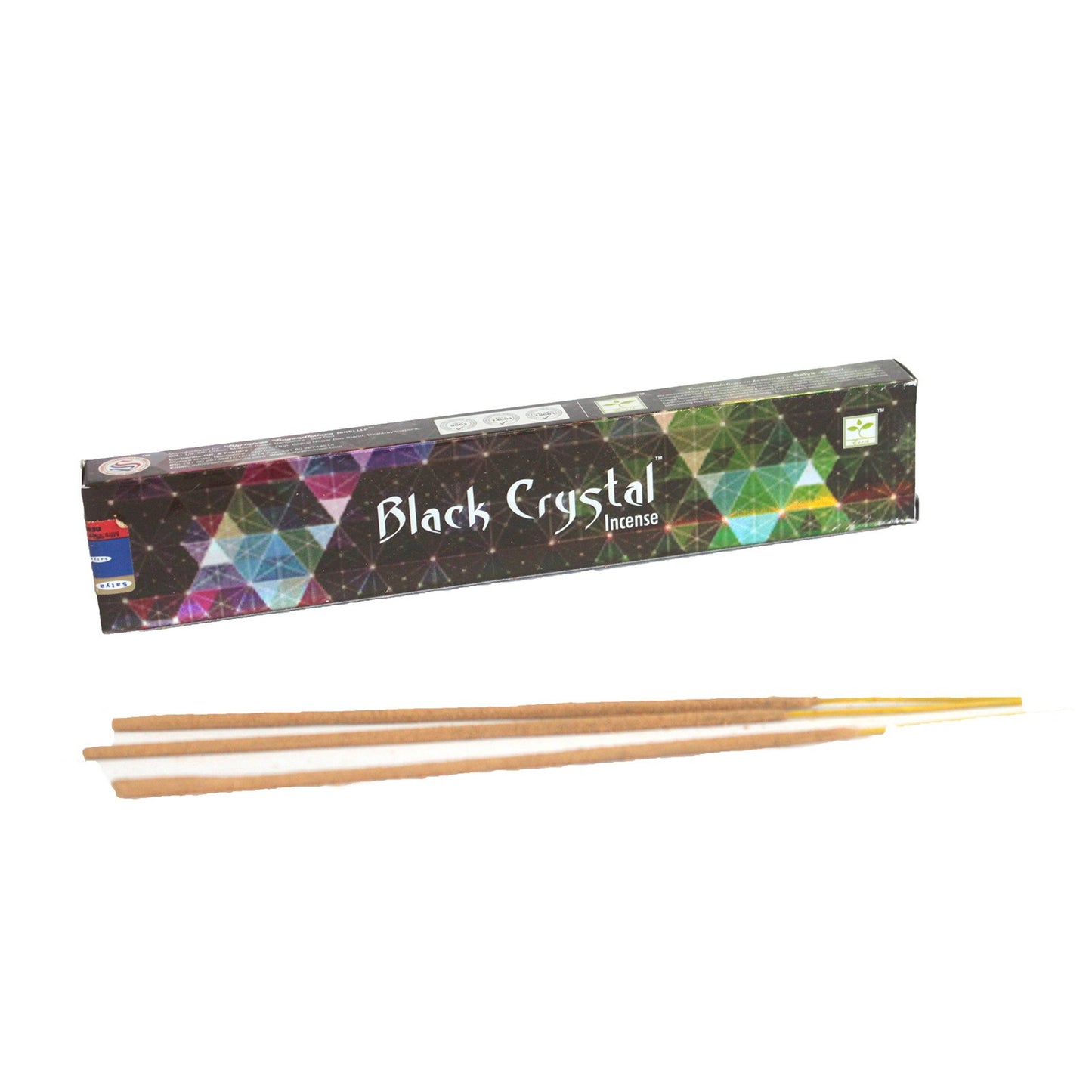 Incenso Satya Black Crystal Incense - 15g