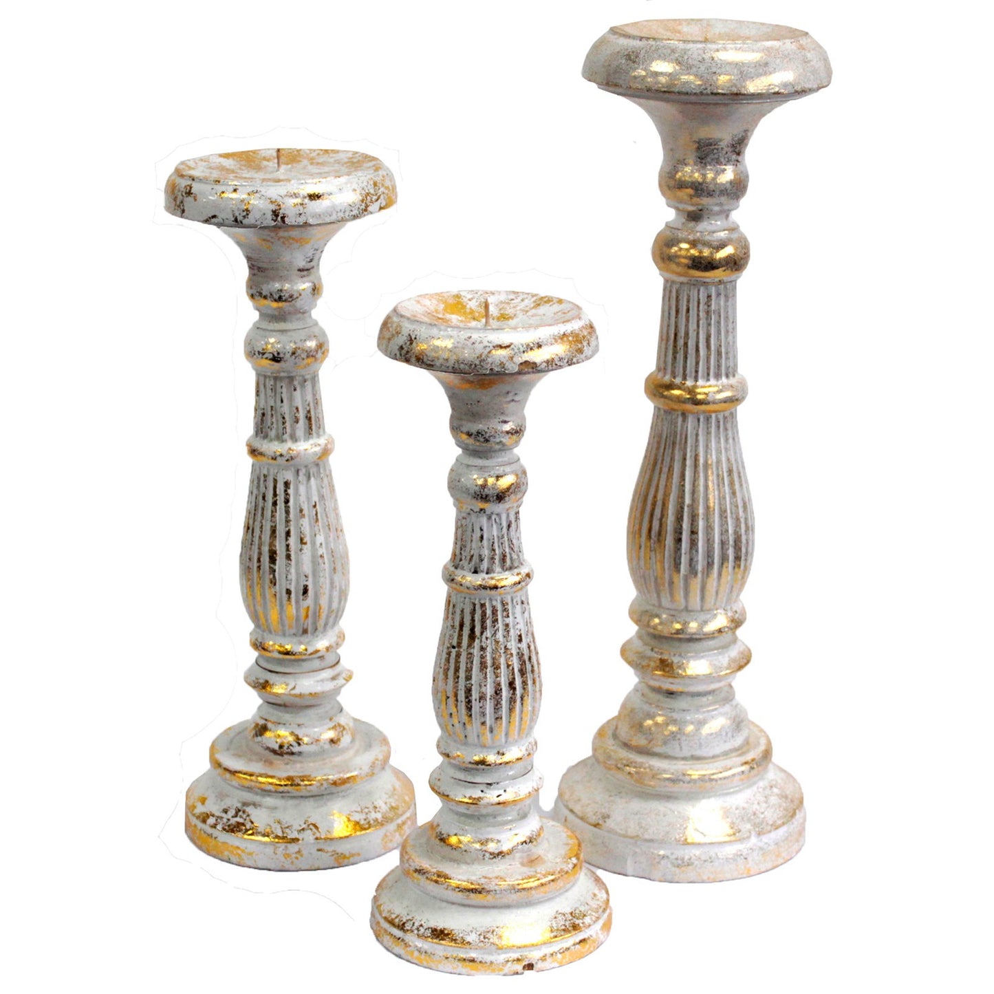 Candelabro Pequeno - Ouro Branco