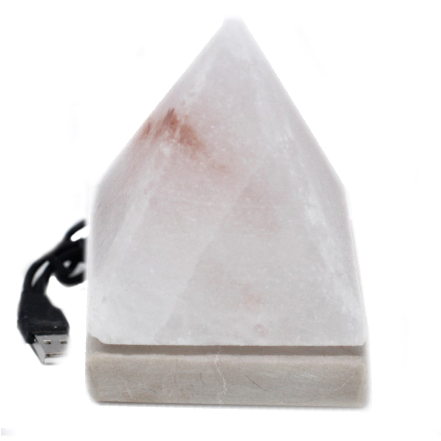 Lâmpada de sal USB WHITE Pyramid - 9 cm (multi)