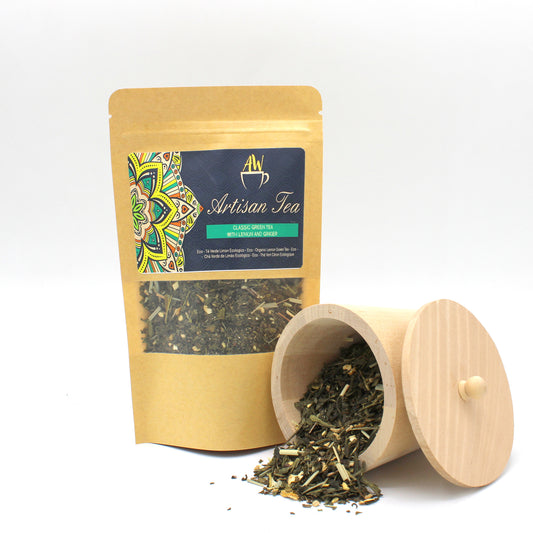 50g Eco Classic Green Tea com Limão e Gengibre