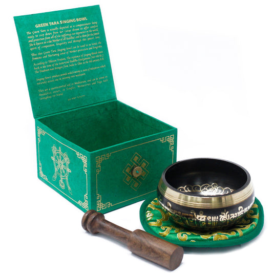 tigela tibetiana set - Tara Verde 10cm (min 400gm)