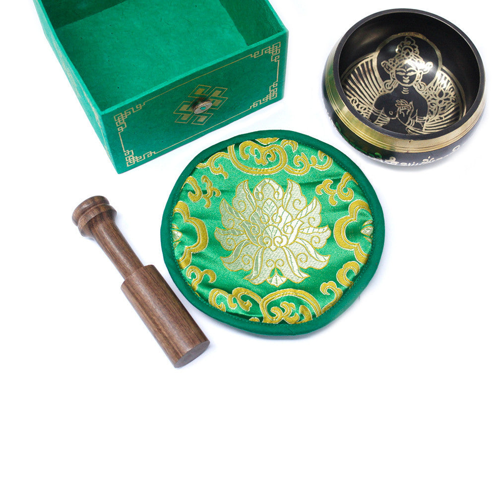 tigela tibetiana set - Tara Verde 10cm (min 400gm)