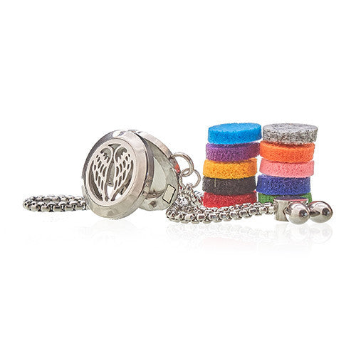 Pulseira de Corrente de Aromaterapia - asas de anjo - 20mm