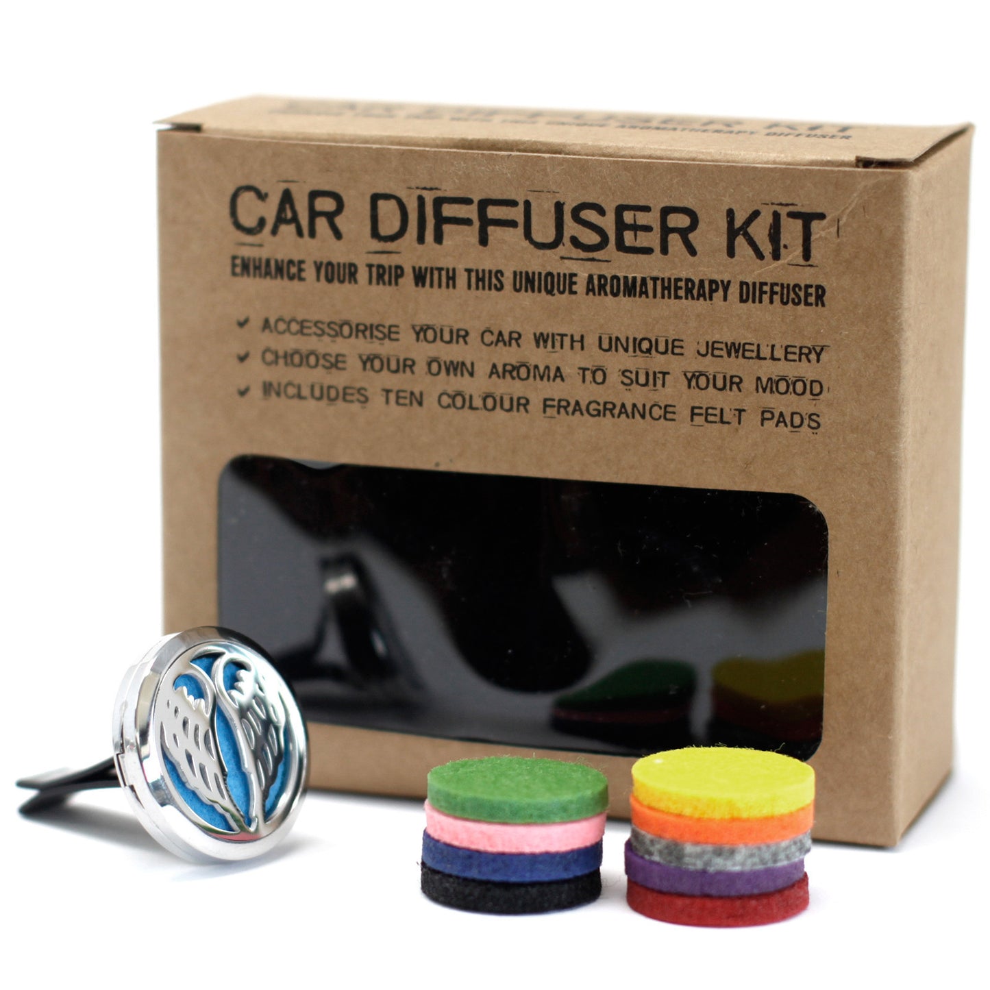 Kit difusor para carro - asas de anjo - 30mm