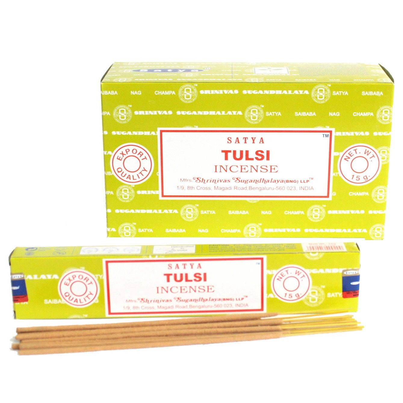 Varas de Incenso Satya 15gm - Tulsi