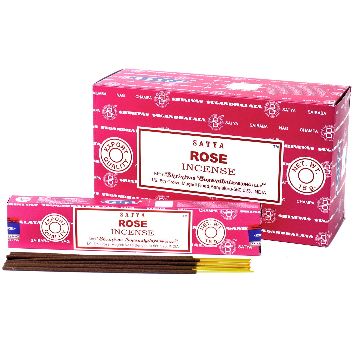 Varas de Incenso Satya 15gm - Rosa