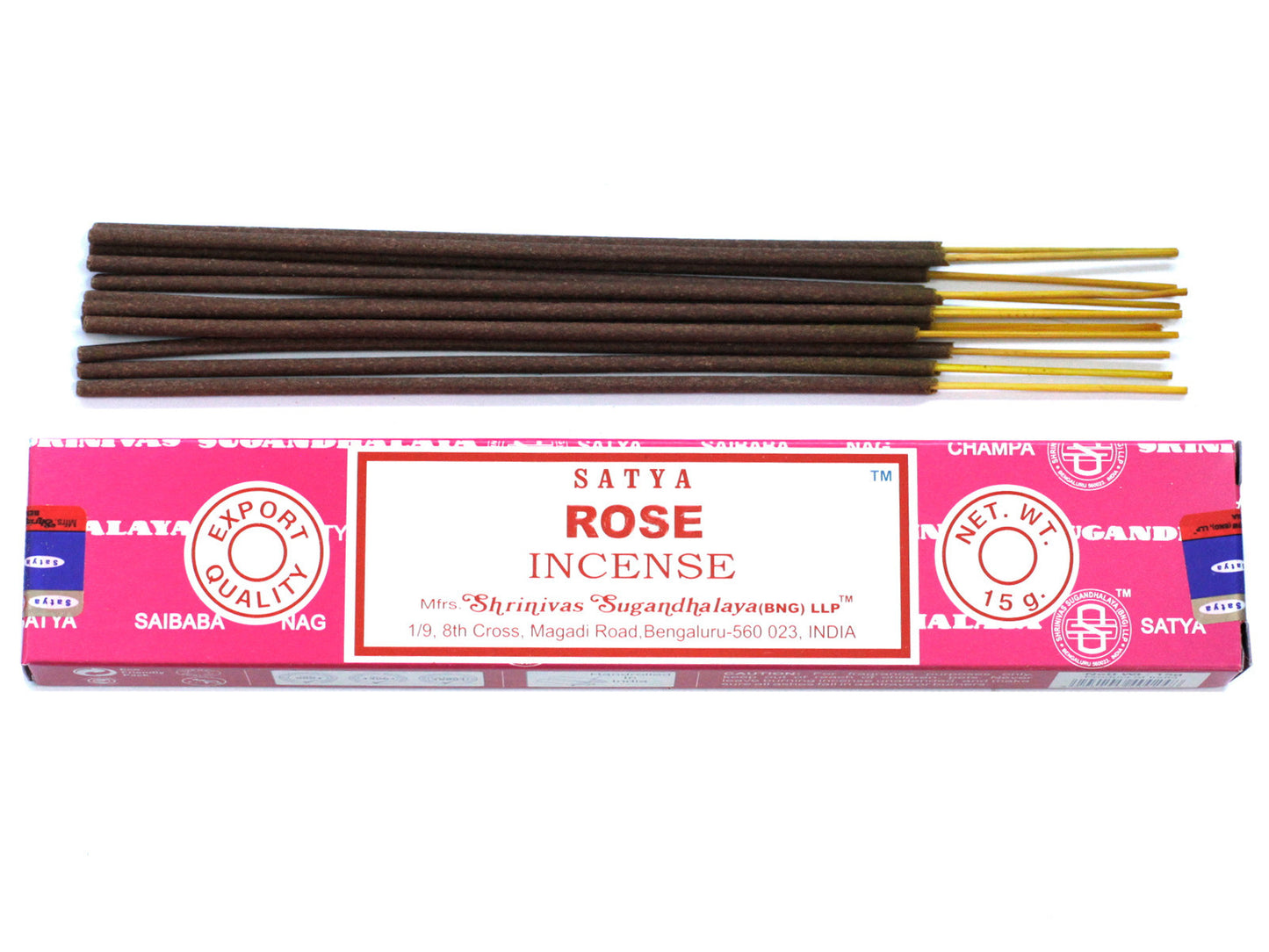 Varas de Incenso Satya 15gm - Rosa