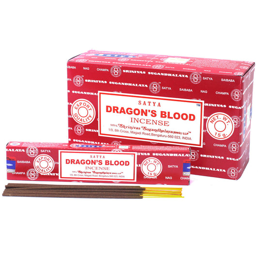 Varas de Incenso Satya 15gm - sangue de Dragão