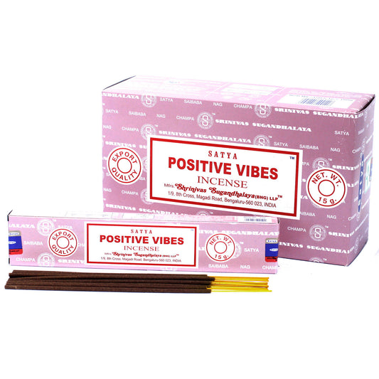 Varas de Incenso Satya 15gm - Vibras positivas