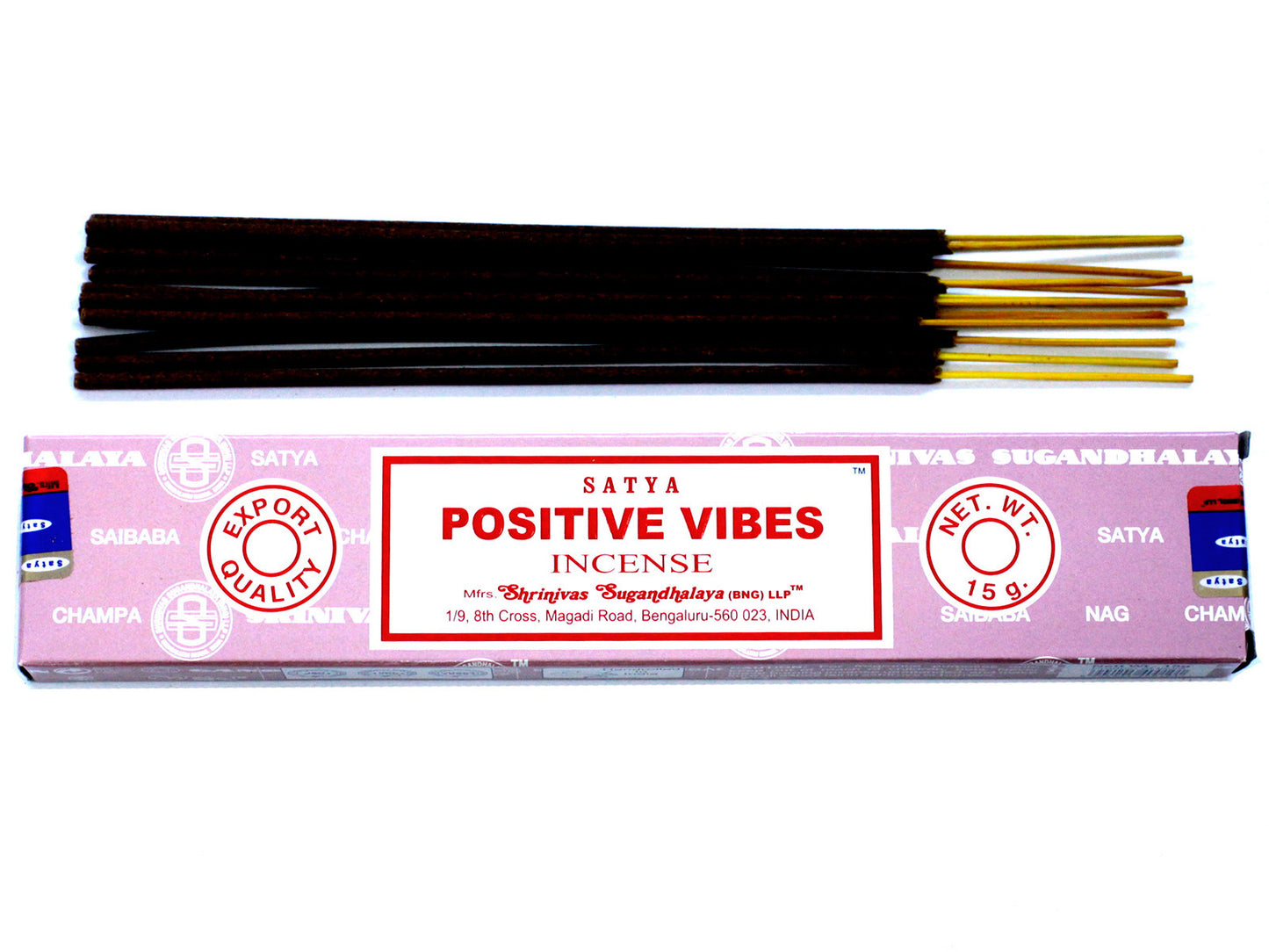 Varas de Incenso Satya 15gm - Vibras positivas