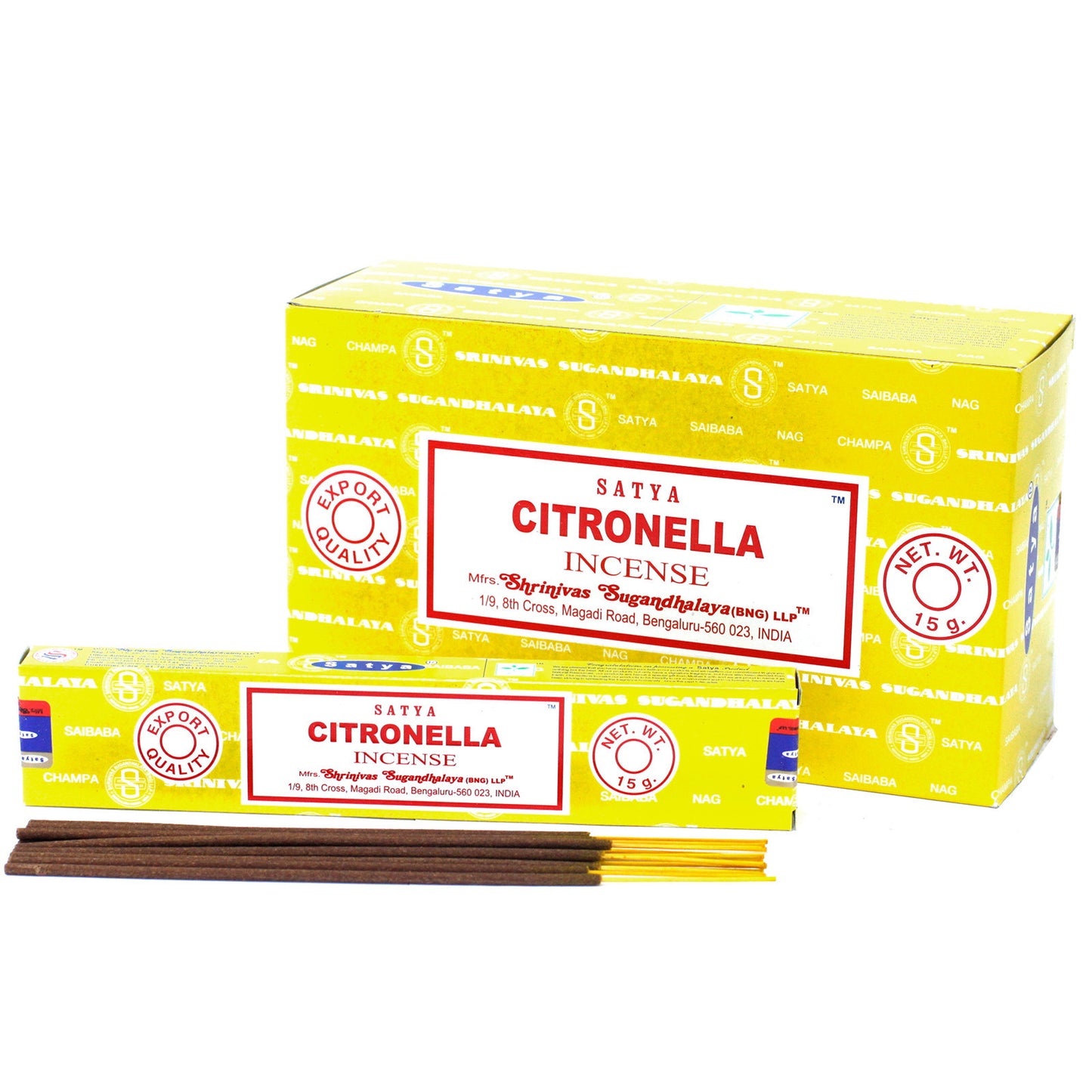 Varas de Incenso Satya 15gm - Citronela