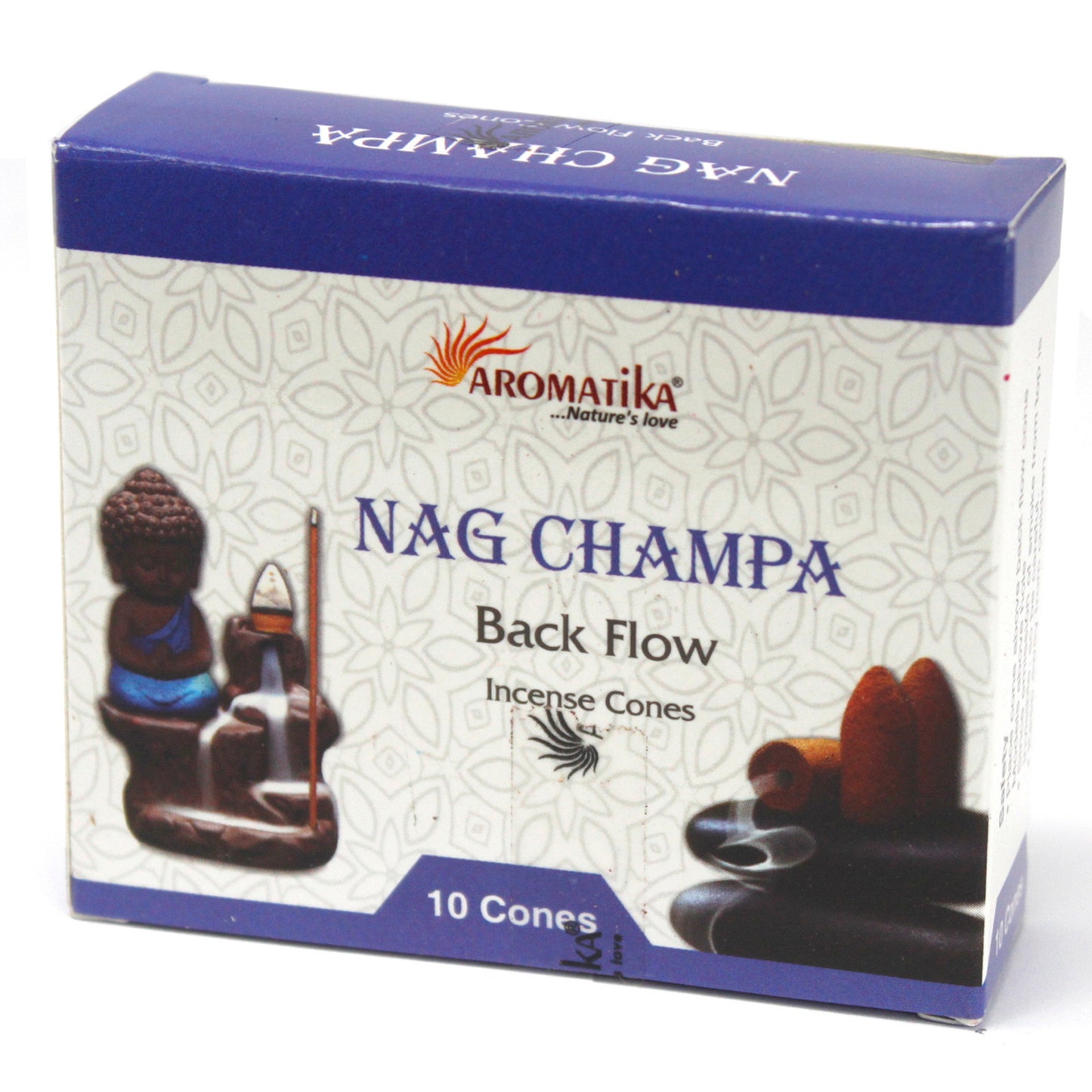 Cones de Incenso Refluxo Aromatika - Nag Champanhe