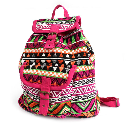 tecido Jacquard - Mochila Rosada